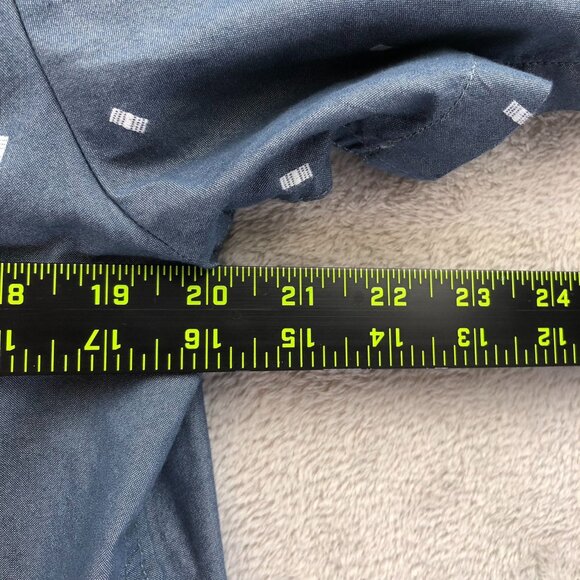 Volcom Mens Shirt Medium Modern Fit Short-Sleeve Button-Up Casual Classic Gray - Picture 5 of 11